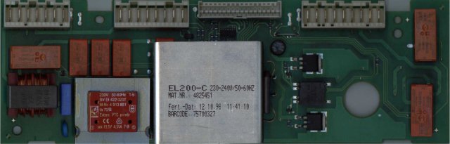 Réparation Miele électronique el200-d w838 w843 w844 w845 w850 W 851 w852 w853 